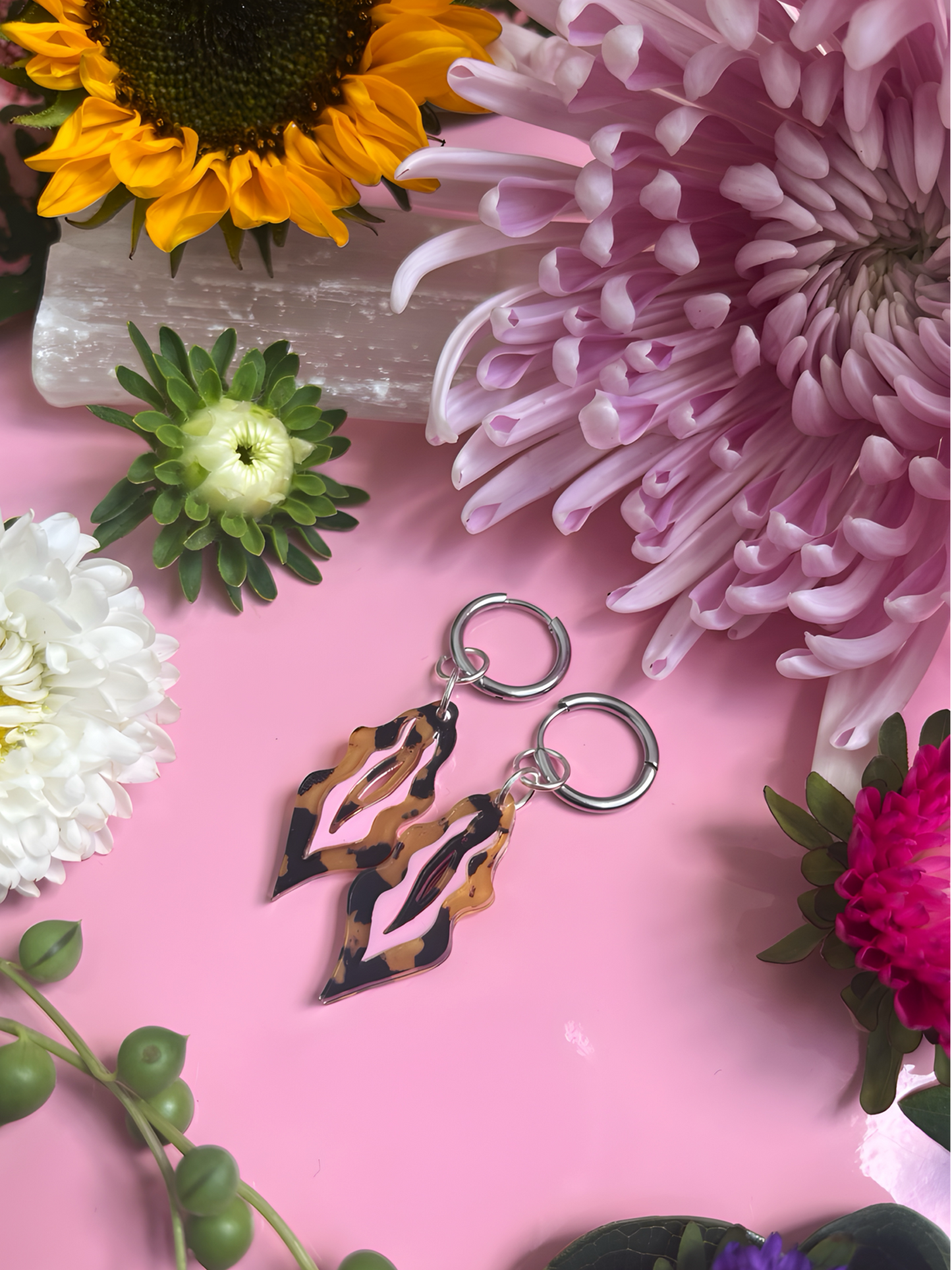 Leo Vulva Rosa Ohrringe 🐆